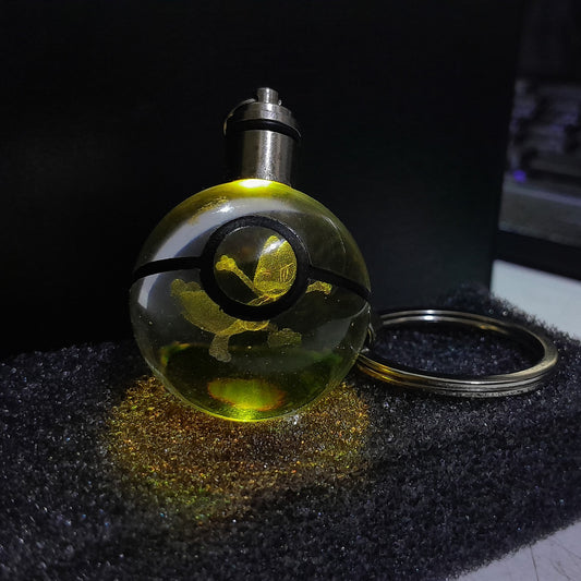 “Llavero Pokémon Trecko cristal 3D LED Perú”