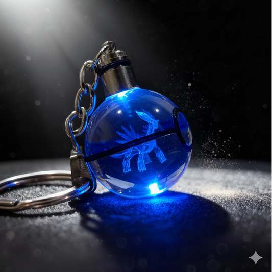 “Llavero Pokémon Dialga cristal 3D LED Perú”