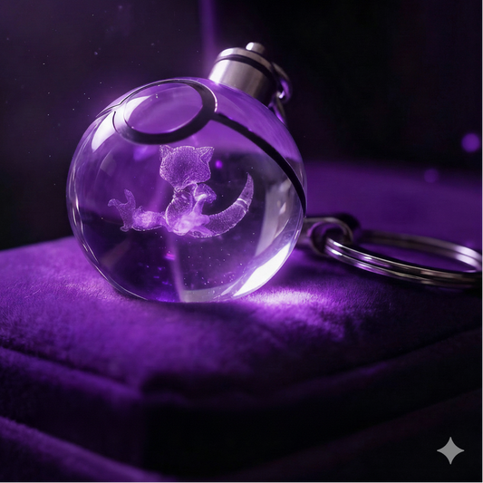 “Llavero Pokémon Abra cristal 3D LED Perú”