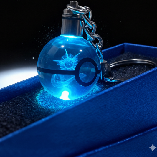 “Llavero Pokémon Vaporeon cristal 3D LED Perú”