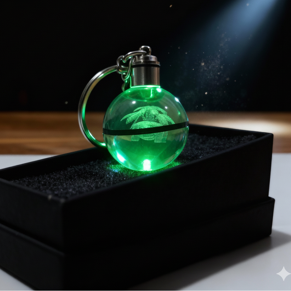 “Llavero Pokémon Venasaur cristal 3D LED Perú”