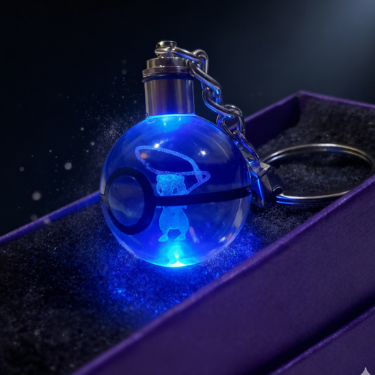 “Llavero Pokémon Mew cristal 3D LED Perú”