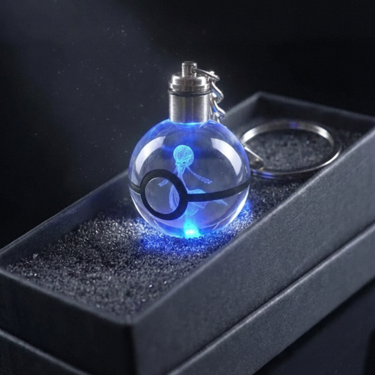 “Llavero Pokémon Gardevoir cristal 3D LED Perú”