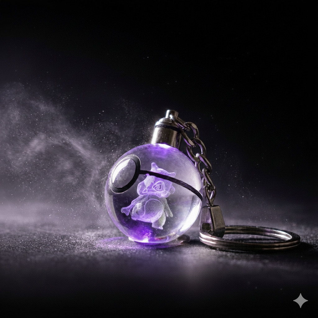 “Llavero Pokémon Cubone cristal 3D LED Perú”