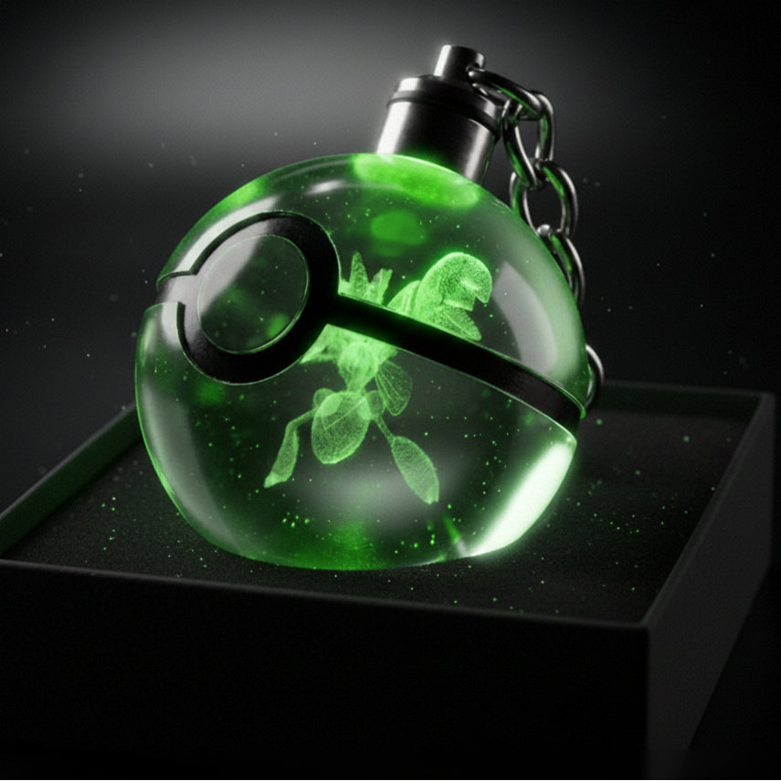 “Llavero Pokémon Scizor cristal 3D LED Perú”