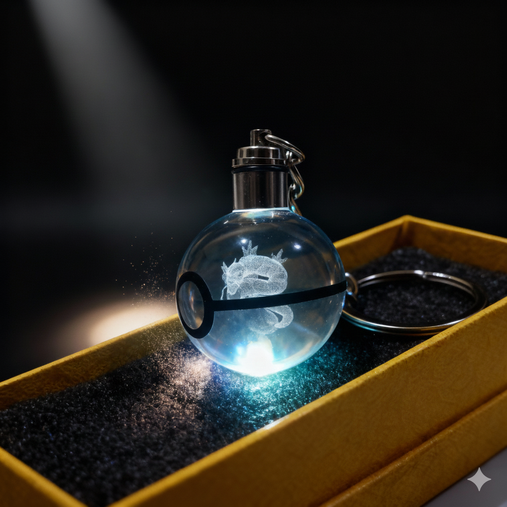 “Llavero Pokémon Gyarados cristal 3D LED Perú”