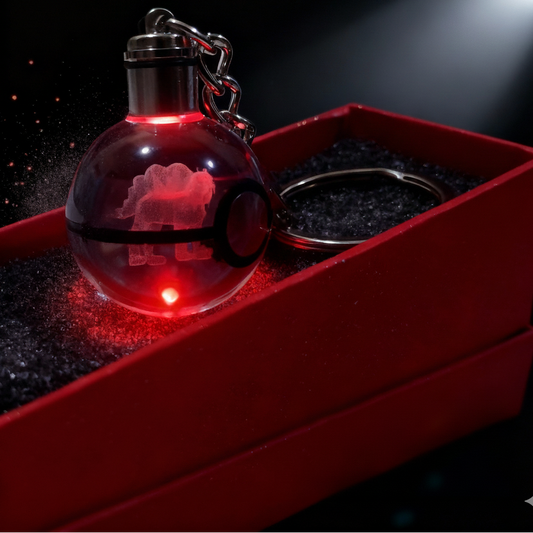 “Llavero Pokémon Entei cristal 3D LED Perú”