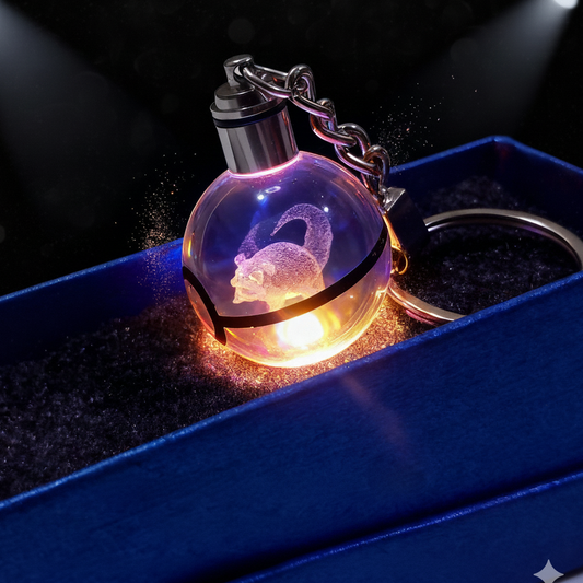 “Llavero Pokémon Slowpoke cristal 3D LED Perú”