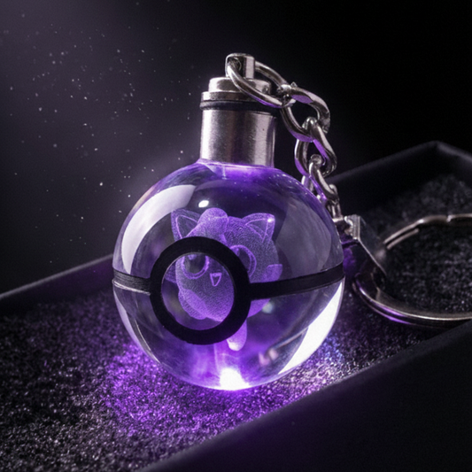 “Llavero Pokémon Jigglypuff cristal 3D LED Perú”