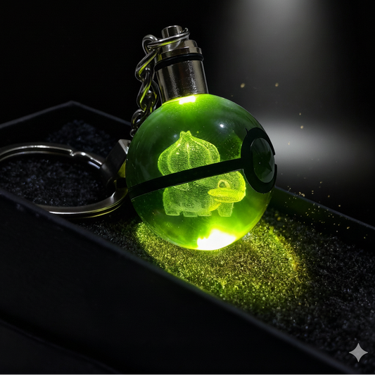 “Llavero Pokémon Bulbasaur cristal 3D LED Perú”