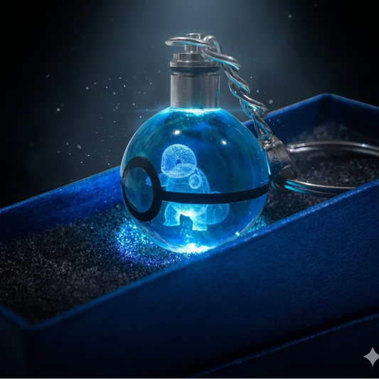 “Llavero Pokémon Squirtle cristal 3D LED Perú”