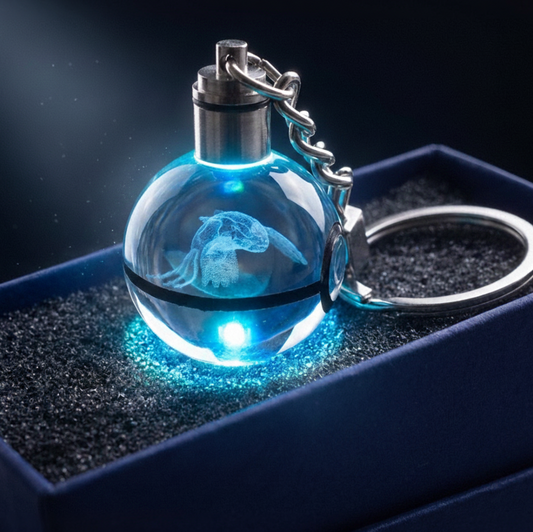 “Llavero Pokémon Kyogre cristal 3D LED Perú”