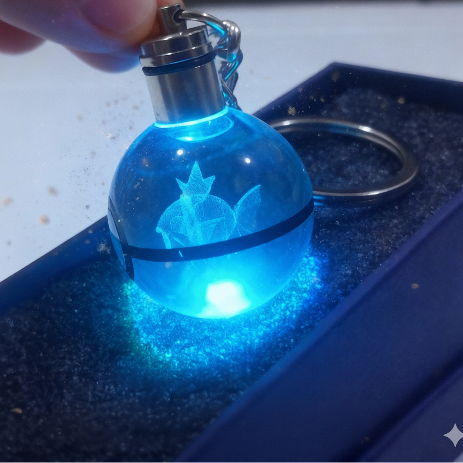 “Llavero Pokémon Magikarp cristal 3D LED Perú”