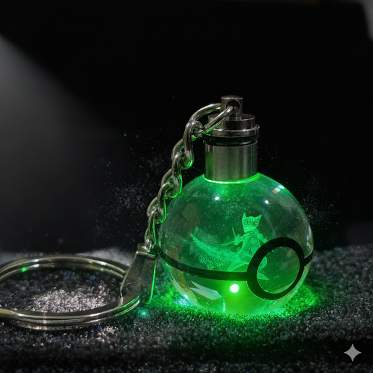 “Llavero Pokémon Sceptile cristal 3D LED Perú”