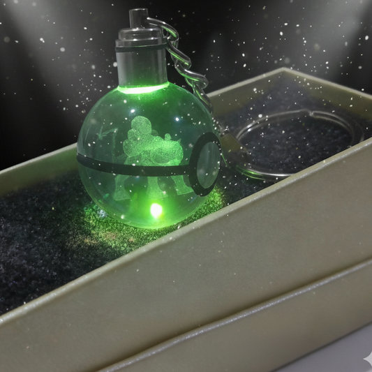 “Llavero Pokémon Raikou cristal 3D LED Perú”