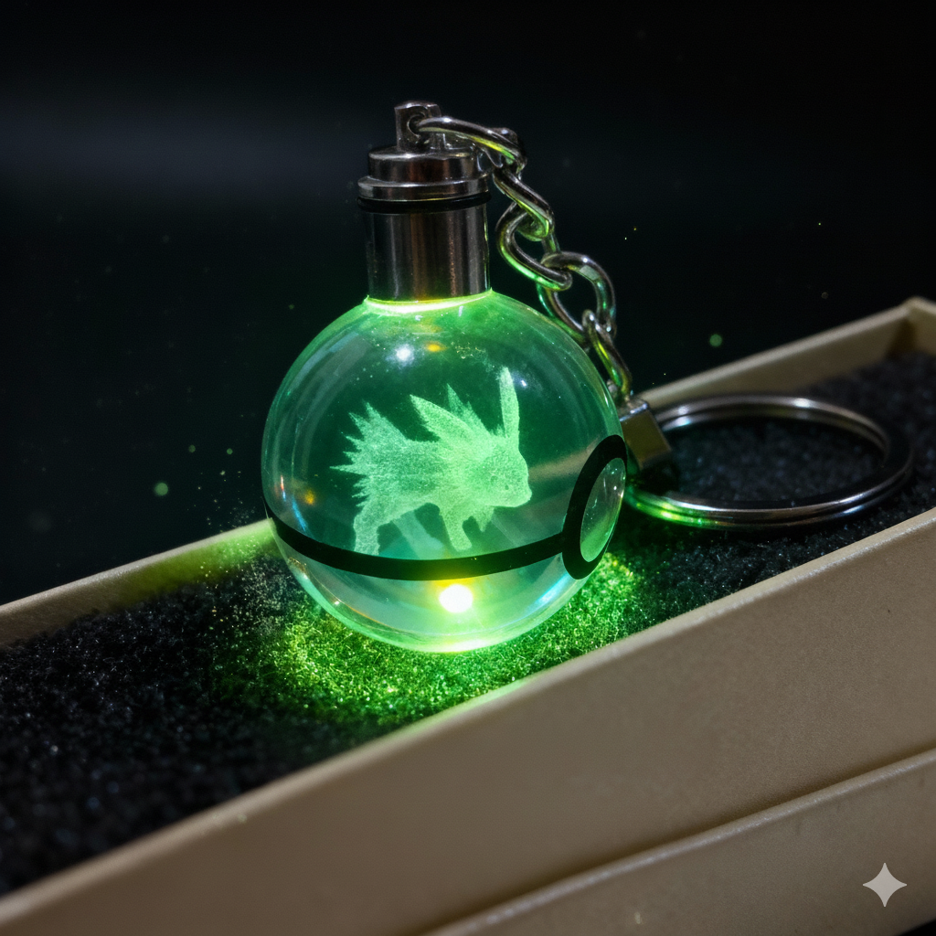 “Llavero Pokémon Jolteon cristal 3D LED Perú”