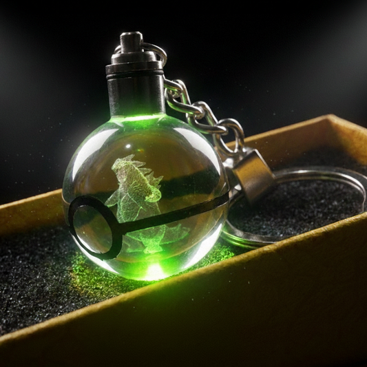 “Llavero Pokémon Tyranitar cristal 3D LED Perú”