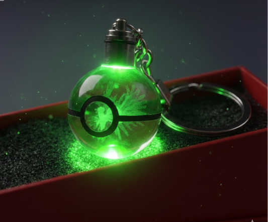 “Llavero Pokémon Ho oh cristal 3D LED Perú”
