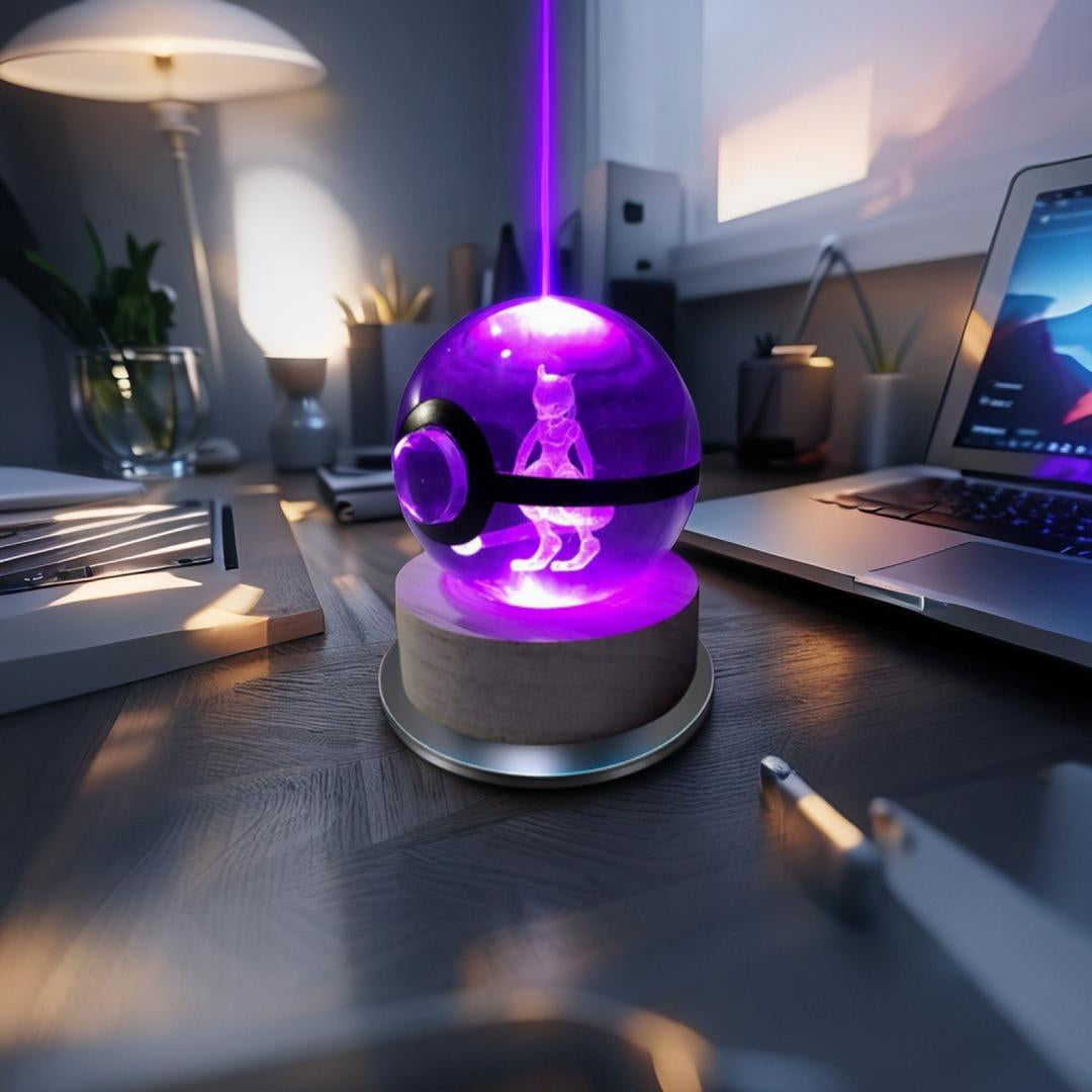 Lampara 3D Pokemon Mewtwo- Regalo Premium Perú