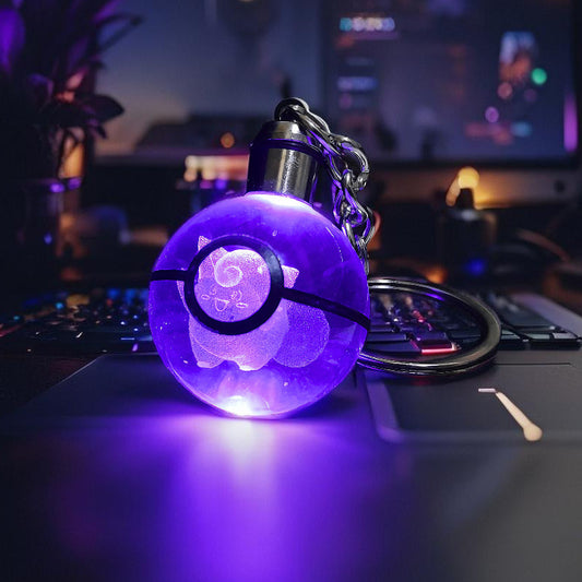 “Llavero Pokémon Clefairy cristal 3D LED Perú”