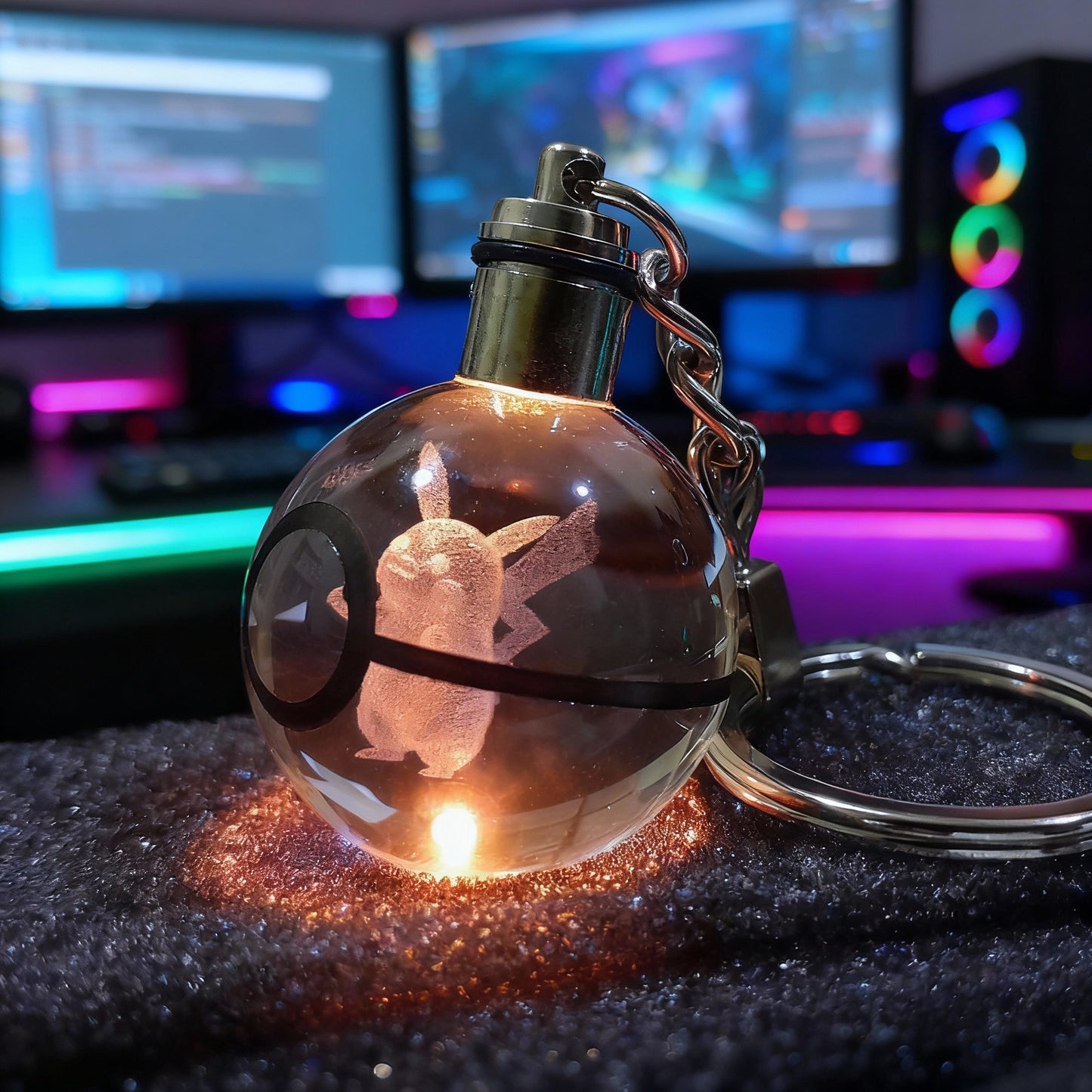 ⚡ Pikachu – Llavero 3D Luminoso Edición Coleccionista