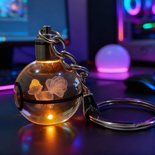 “Llavero Pokémon Vulpix cristal 3D LED Perú”
