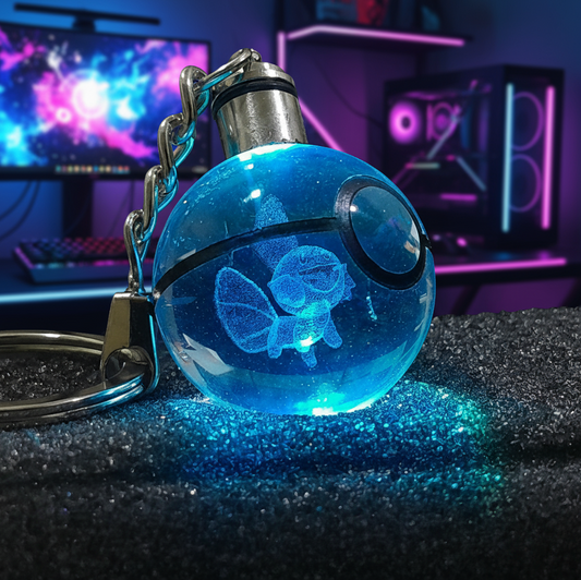 “Llavero Pokémon Mudkip cristal 3D LED Perú”