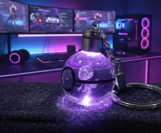 “Llavero Pokémon Chimchar cristal 3D LED Perú”