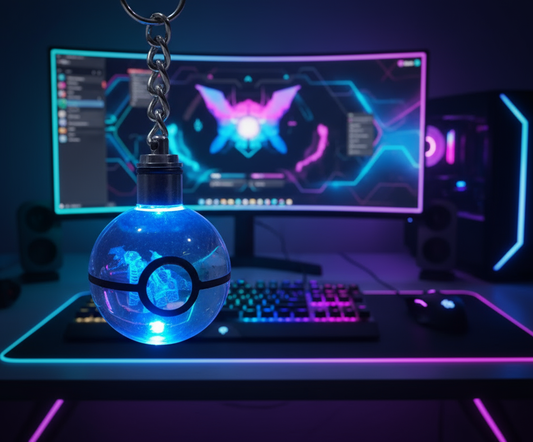 “Llavero Pokémon Giratina cristal 3D LED Perú”