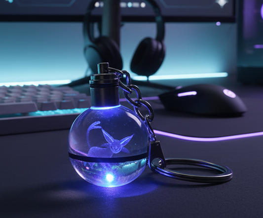 “Llavero Pokémon Espeon cristal 3D LED Perú”