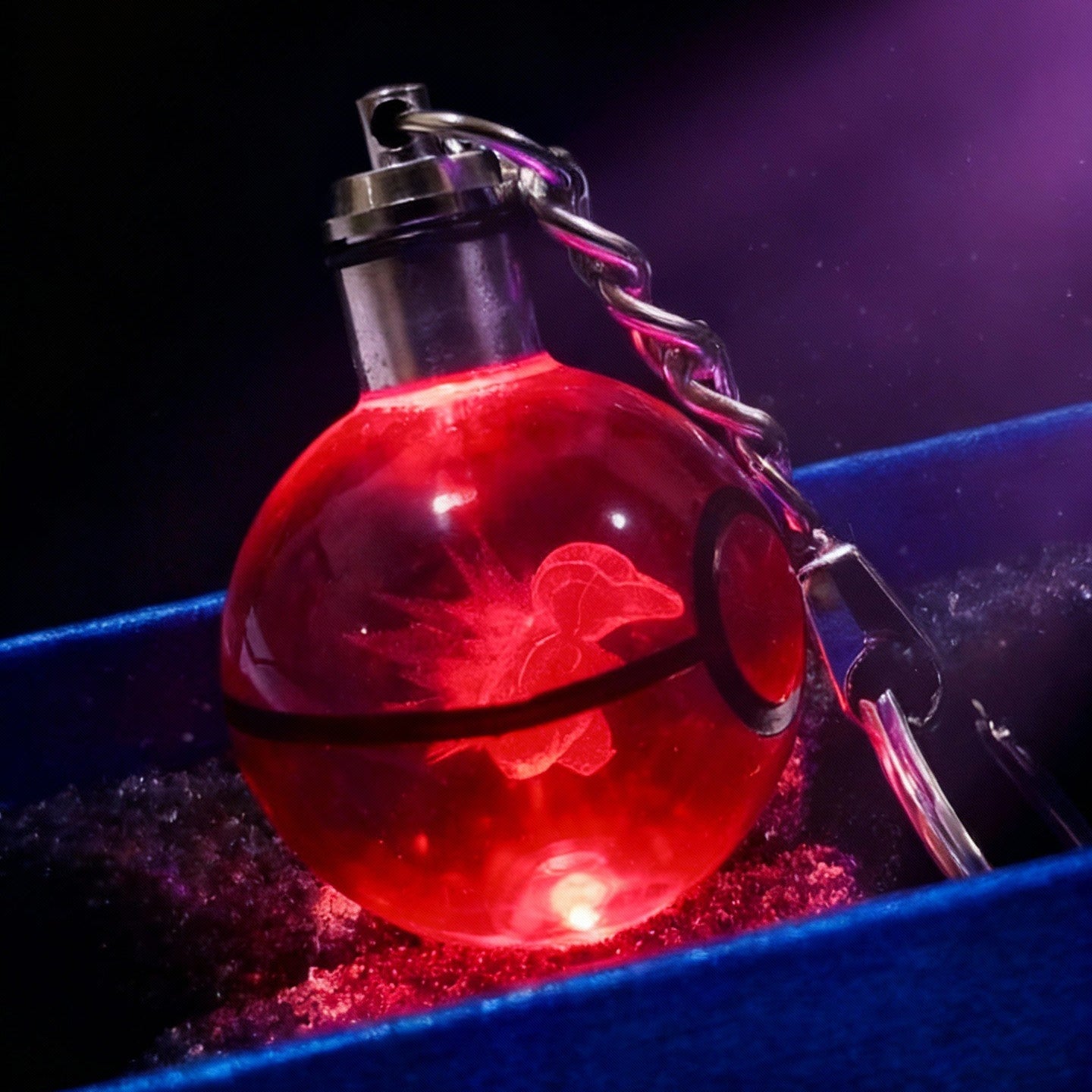 “Llavero Pokémon Cyndaquil cristal 3D LED Perú”