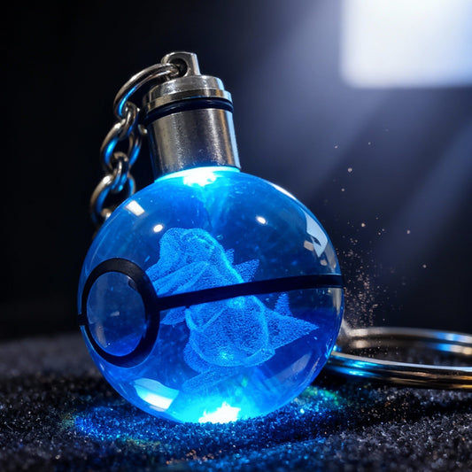 “Llavero Pokémon Totodile cristal 3D LED Perú”
