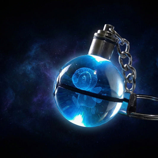 “Llavero Pokémon Piplup cristal 3D LED Perú”