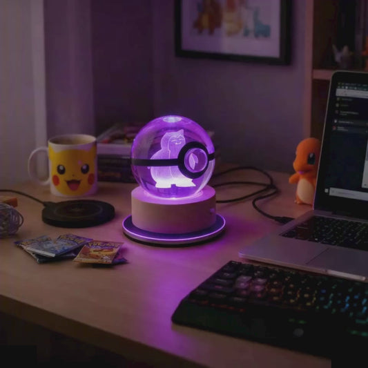 Lámpara 3D de Snorlax – LED Relajante |  Decoración Pokemon